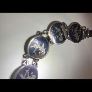 Vintage Siam Sterling Silver Bracelet with Unique Designs